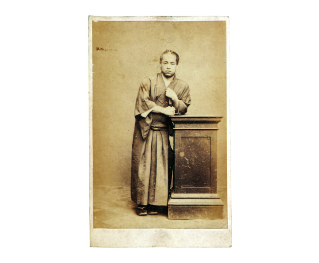 後藤象二郎 上野彦馬撮影 慶応年間（1865～68）鶏卵紙