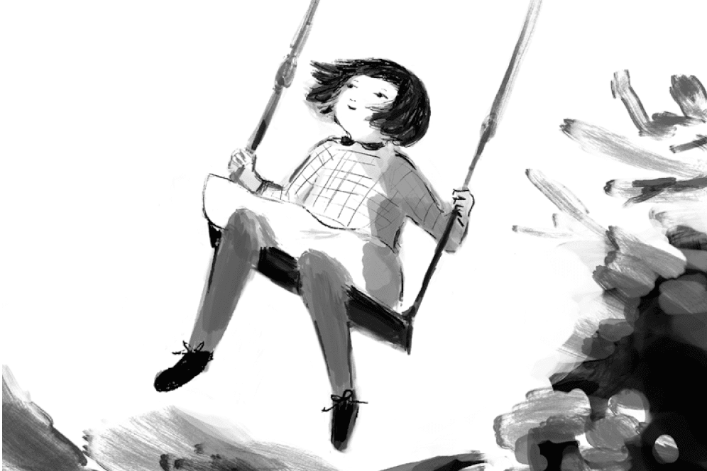 [童話]「いまとか あしたとか さっきとか むかしとか」より（絵・網中いづる）